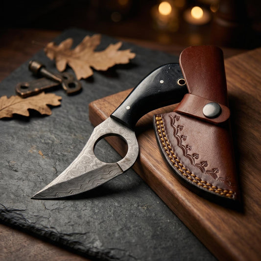 7.5" Damascus Ring Monolith | Charcoal-Ebon 2026 Premier Boutique Gallery Artifact