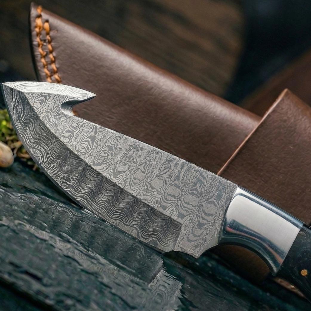 Signature-Boutique 9" Obsidian-Grained Damascus Sculpture | Polished 2026 Executive Gallery Art