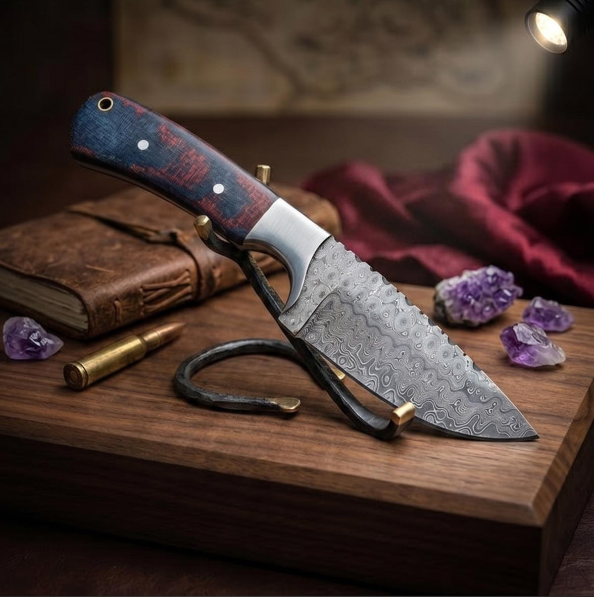 Astral-Heritage 8.5" Damascus Rippled Monolith | Nebula-Chassis 2026 Boutique Studio Artifact